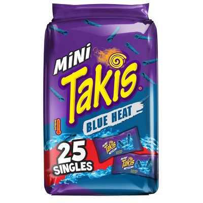 Takis Blue Heat Mini Snack - 25ct
