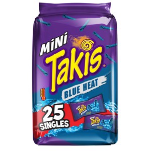 Takis Blue Heat Mini Snack Multipack Tortilla Chips - 25ct - 1 of 4