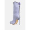 Ashipa Diamante Chain Detail Calf Boots Women - 3 of 4