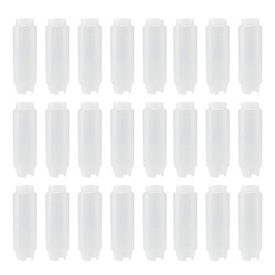 Creative Mark Cylo FIFO Squeeze Bottle -Empty - 24 Pack - 20 oz. Inverted Squeeze Bottle with Air-Tight Non-Drip Silicone Valve; Acrylic Paint, Sauce