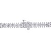 EVERLY JEWELRY | Sterling Silver 4 1/2 CT DEW Created White Moissanite Bracelet, 7.25-inch - 4 of 4