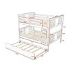 NicBex Full Over Full Bunk Bed with Guardrail and Twin Size Trundle,Loft Bed with Ladder,Modern Bunk Beds,Noise Reduced Bunk Beds for Bedroom - 3 of 4