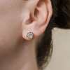 SHINE by Sterling Forever Sterling Silver Asscher Cut Bezel Set Stud Earrings - 2 of 4