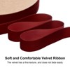 Unique Bargains Velvet Single Side Christmas Vintage Ribbon 1 Pc - 2 of 4