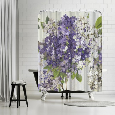 Americanflat Summer Hydrangea Ii by Pi Creative Art 71" x 74" Shower Curtain