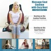 Angel Sar Massage Seat Cushion with Heat, 6 Vibration Motors, 5 Programs, Home Car Office Back Massager, Black - 2 of 4