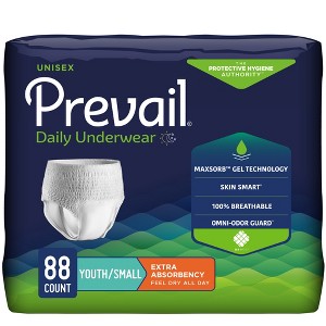 Prevail Daily Unisex Adult Incontinence Underwear, Pull On with Tear Away Seams, Extra Absorbency - 1 of 4