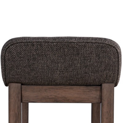 Renmark Brushed Gray Adjustable Wood Counter Stool