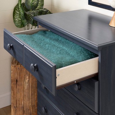 Blueberry Coastal 5-Drawer Kids' Chest