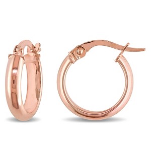 EVERLY JEWELRY | 10k Gold Hoop Earrings - Multiple Metal Color Options - 1 of 4