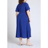 ELOQUII Women's Plus Size Seam Detail Relaxed Midi Dress - 3 of 3