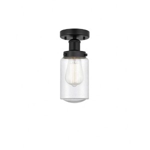 Dover - 1 Light Semi-Flush Mount In Industrial Style-8.25 Inches Tall and 6.5 Inches Wide - 1 of 1
