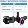 Kids Scooter, 3 Light Up Wheels, 4 Adjustable Height, ABEC-9 Bearings, Lean-to-Steer Kick Scooter, Outdoor Activities for Toddlers Boys & Girls - 4 of 4