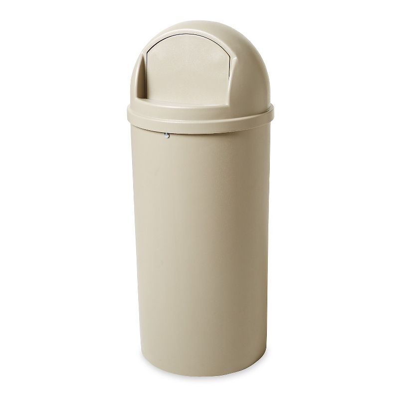 Rubbermaid Commercial Marshal Classic Container Round Polyethylene 15gal Beige 816088BG, 3 of 7