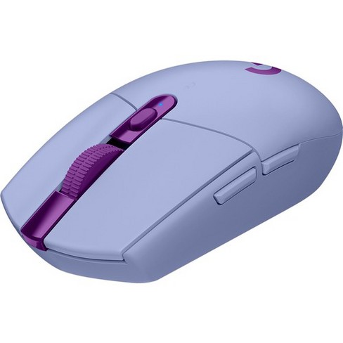 Logitech G305 Lightspeed Wireless Gaming Mouse Travel Mouse Optical Wireless Radio Frequency 2 40 Ghz Lilac 100 Dpi 6 Button S Target