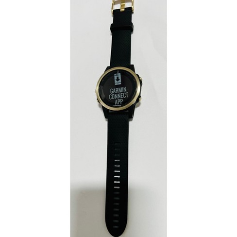 Garmin G010-n1685-b4 Fenix Sapphire Goldtone Black Band Multisport Watch - Certified Refurbished : Target