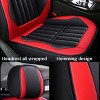 GOTGELIF PU Leather Car Seat Covers Set Universal Fit for 5 Seats, Waterproof & Non-Slip - 4 of 4