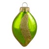 Northlight 2-Finish Glitter Swirls Glass Christmas Finial Ornaments - 2" - Multicolor - 9ct - 4 of 4