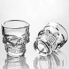 Dura Culina® Set of 6 Skull Shot Glasses – 1.75 oz Glass Novelty Drinkware for Halloween Parties, Cocktail Bars & Home Décor - 3 of 4