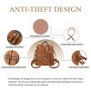 MaseiKar Leather Backpack for Women, Fashion Work Travel Handbags, Ladies Shoulder Bags - Caramel Color - 2 of 4