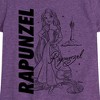 Girls' - Disney Princess - Rapunzel Sleeping Beauty Fitted Short Sleeve Graphic T-Shirt - 2 of 4