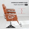 Karl Home All Purpose Heavy Duty Reclining Hair Salon Chair with Headrest Brown - 3 of 4