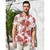 Men's Hawaiian Short - Sleeve Shirt, Classic Aloha Button - Down, Casual Beach Party Vacation Top - 2 of 4