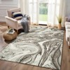 Modern Abstract Bedroom Living Room Rugs, Washable Low Pile Non Slip Dining Room Carpet - 3 of 4