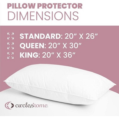 King Size Hypoallergenic Cotton Zippered Pillow Protectors (4 Pack)