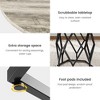 Round Dining Table for 4-6 People,47Inch Farmhouse Kitchen Table, Sturdy Metal Base, Industrial Wood Dinning Room Table for Kitchen - 4 of 4