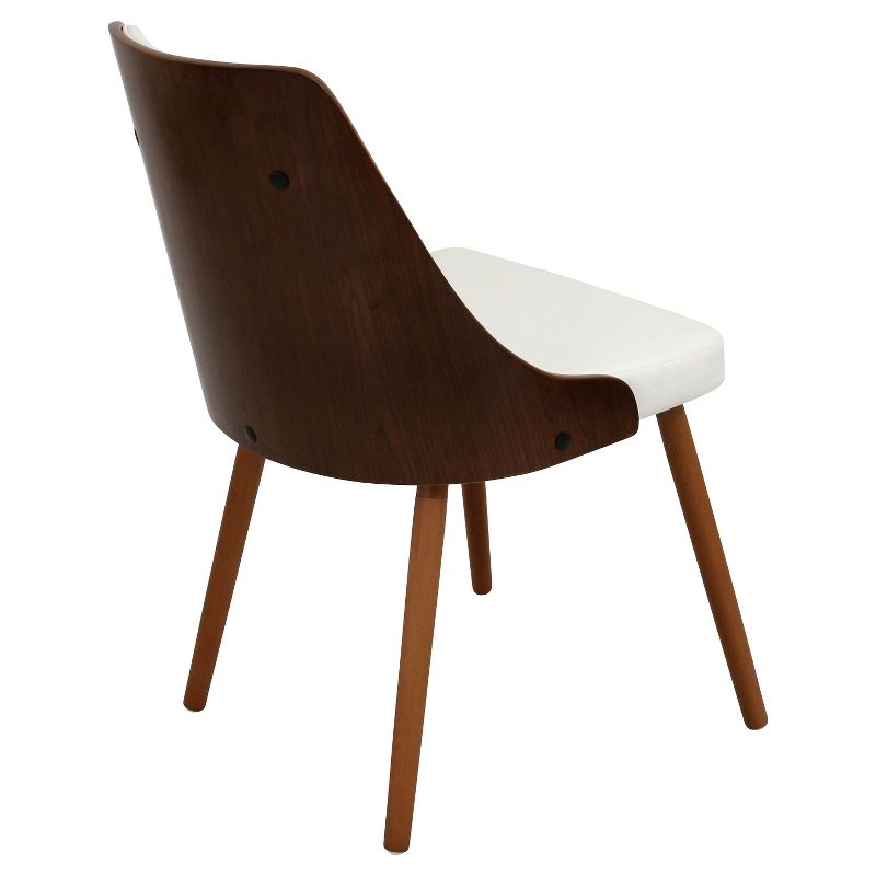 Gianna Mid Century Modern Walnut Dining Chair - Lumisource, 4 of 9