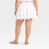 Women's Eyelet Ruffle Mini A-Line Skirt - Universal Thread™ White - 2 of 3