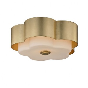 Troy Lighting Allure 2 - Light Flush Mount in  Gold Leaf Opal Shade - 1 of 1