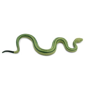 Collectible Wildlife Gifts | Snake, Baron's Green Racer Snake, Rubber Reptile, Realistic Hand Painted,  Model,   Gift,     5"      F2041 B39 - 1 of 4