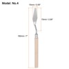 Unique Bargains Stainless Steel Wood Handle Flexible Polished Painting Mixing Scrapers 2 Pcs - 2 of 4