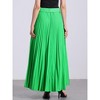 Allegra K Women's Flowy Pleated Elastic High Waist with Belt A-line Skirt - 3 of 4