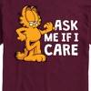 Men's - Garfield - Ask Me If I Care Short Sleeve Graphic T-Shirt - 2 of 4