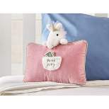 tagltd Faye Unicorn Tooth Fairy Pillow With Pocket Polyester Fabric And Filling For Children Kids Girls