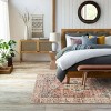 Lahome Persian Medallion Short Pile Velvet Rectangular Indoor Area Rug - 4 of 4