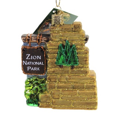 Old World Christmas 3.75" Zion National Park Utah Expansive Canyon  -  Tree Ornaments