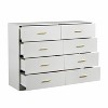 Okak Modern 8/9-Drawer Dresser with Gold Handles, Wide Bedroom Storage Chest for Living Room - 4 of 4