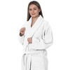 Roxoni Womens 100% Cotton Shawl Collar Robe Terry Cloth Bathrobe - 2 of 2