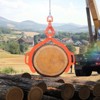VEVOR 28in Log Lifting Tongs, 2-Claw Log Tongs, Heavy Duty Steel Log Grapple, 1100LBS Lifting Capacity, Swivel Log Graper Timber, Orange - 2 of 4