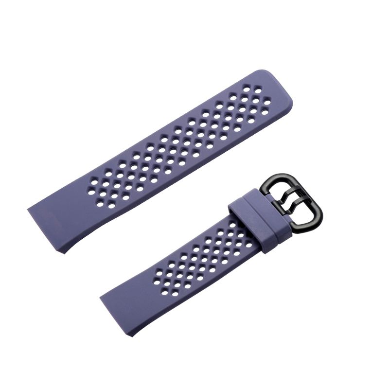 Insten Silicone Watch Band Compatible with Fitbit Charge 3, Charge 3 SE, Charge 4, and Charge 4 SE, Fitness Tracker Replacement Bands, Gray, 4 of 10