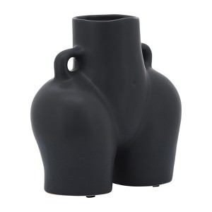 Sagebrook Home 8" Half Body Vase Contemporary Abstract Ceramic Body Shaped Flower Vase - 1 of 4