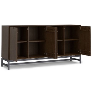 WyndenHall Devlin 4 Door Sideboard Buffet Walnut Brown - 1 of 4