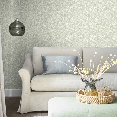 Hedgerow Green and White Botanical Removable Wallpaper
