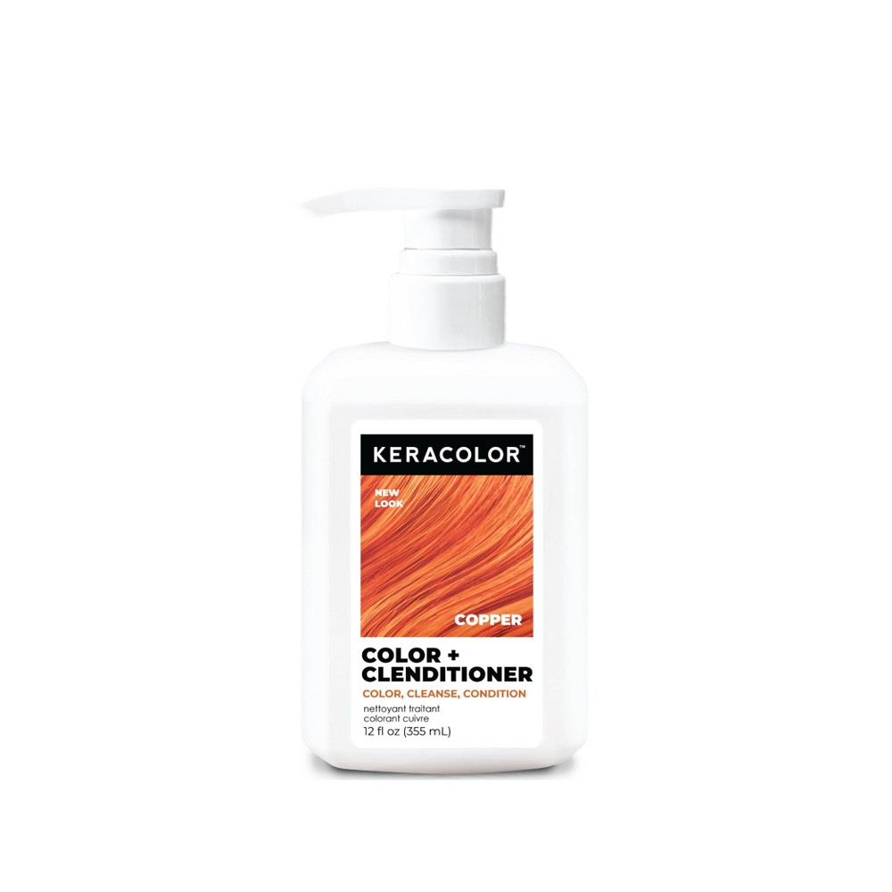 Keracolor Color + Clenditioner Temporary Hair Color - Copper - 12 fl oz: Tone Correction, For All Hair Types, Hair Gloss, Cream Formula