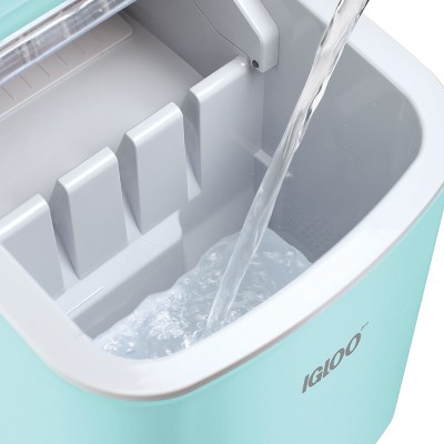 Aqua Portable Self-Cleaning Countertop Ice Maker with Handle