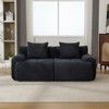 KWPZQEB 73" Loveseat Sofa, Comfy Cloud Tufted Sofa with 2 Pillows & Deep Seat, Modern Sofa Couch for Bedroom Living Room - 3 of 4
